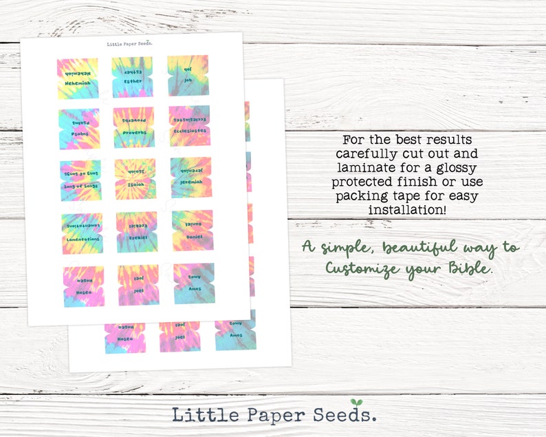 Printable Bible Tabs, DIY Bible Tabs, Minimalist Bible Tabs, Digital ...