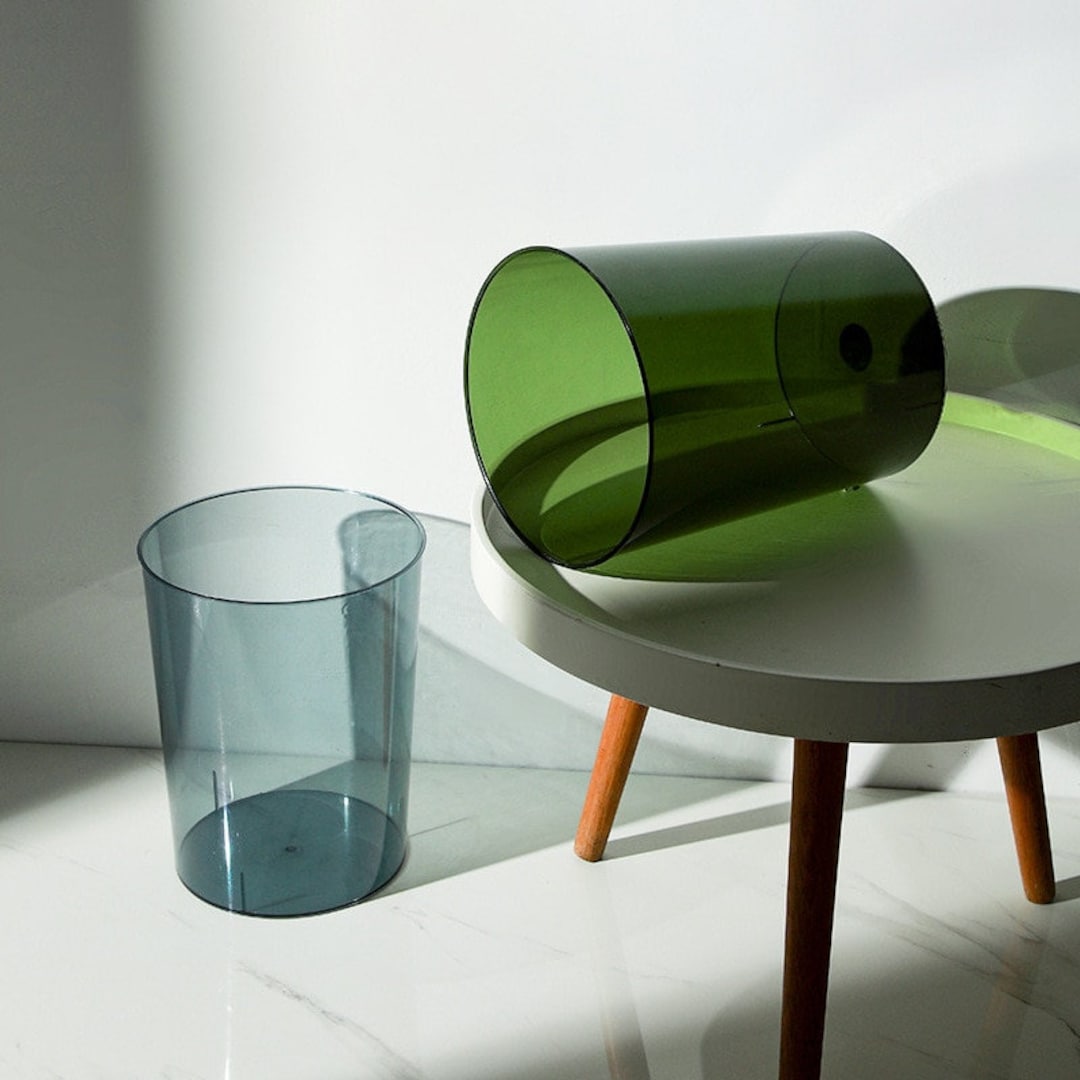 Premium Clear Acrylic Waste Bin Stylish Durable and Etsy