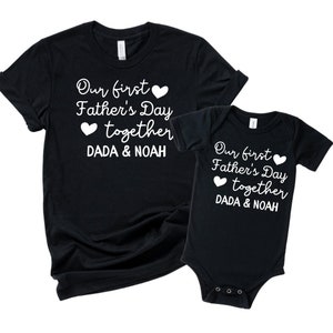 First Fathers Day Gift From Daughter, 1st Fathers Day Gift From Son, First Fathers Day Matching Shirts, New Dad Gift From Baby Girl, Boy CV1
