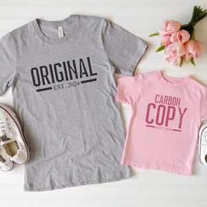 Original Carbon Copy Daddy and Me Shirts, Fathers Day Gift, Father Son Matching Shirts, Daddy Daughter Shirts, New Dad Gift, Father Daughter