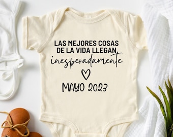 Abuelito Abuelita Baby Announcement to Grandparent, Spanish Pregnancy Announcement Onesie® For Grandparents, Baby Announcement Gift