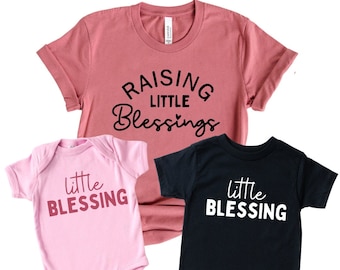 Blessing Blessed Mama Mommy And Me Shirts, Matching Family Shirts, Christian Mom Shirt, Mommy And Me Outfits, Matching Shirts, New Mom Gift.