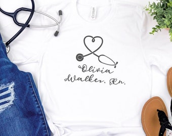 Personalized Nurse Gift, Nurse Graduation Gift, Nurse Shirts, Nurse Personalized Gift, Nursing Student, Personalized Nurse T-shirt