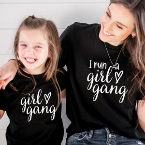 Girl Gang Matching Mommy And Me Shirts, Mother Daughter Mommy And Me Outfits, Mother And Daughter Matching Shirts, Mothers Day Gifts