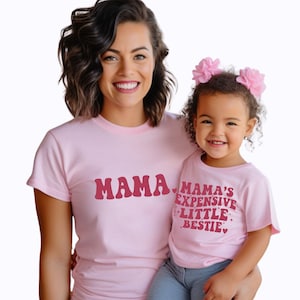 Expensive Bestie, Mother Daughter Mommy And Me Shirts, Mother And Daughter Matching Shirts, Mothers Day Gifts For Girl Mama. Girl Mom.