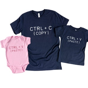 Copy Paste Daddy and Me Shirts, Fathers Day Gift, Father Son Matching Shirts, Daddy Daughter Shirts, New Dad Gift, Father Daughter