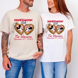 Honeymoon Club Disney Honeymoon Shirt, Mr and Mrs Disneyland Shirt, Just Married Shirt, Disney Couples Shirt, Wedding Anniversary Shirt