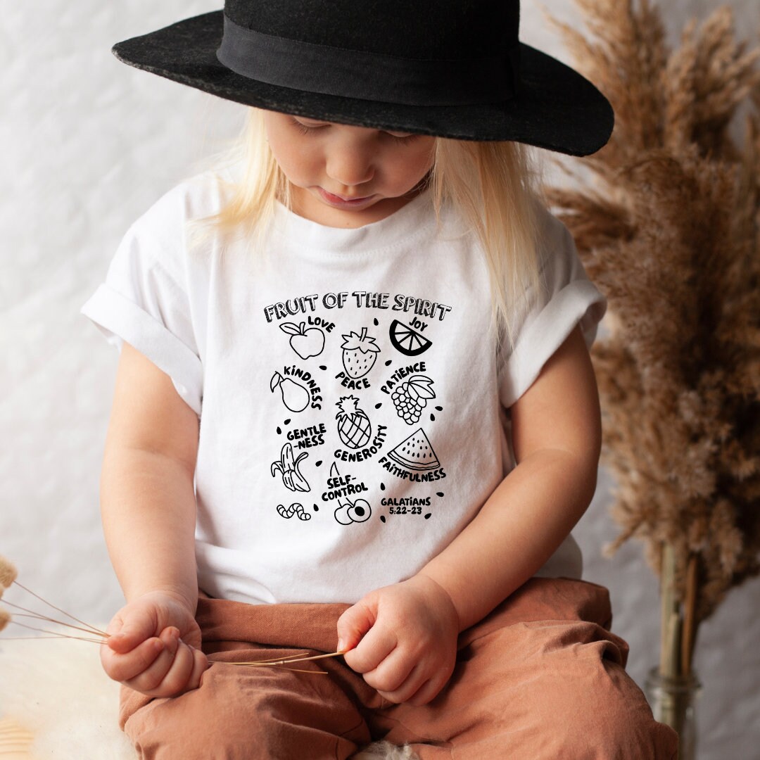 Fruit of the Spirit Christian Toddler Shirt for Kids, Christian Toddler ...