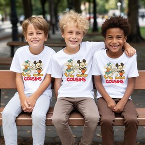 Disney Cousin Crew Shirts, Personalized Disney Family Shirts, Disney Cousin Trip Shirt, Disneyland Shirt, Cousin Squad  Disneyworld Shirts