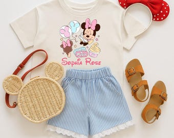 Personalized Disney Snack Toddler Disney Shirt, Minnie Mouse Disney Shirts for Toddler Girl, Cute Kids Snack Disney Shirt, Disneyland Shirt