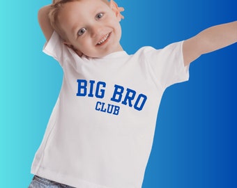 Big Bro Club, Big Brother shirt, Big Sister shirt, Sibling baby announcement Shirt, Pregnancy Announcement Big Bro, Big Sis Toddler Shirt.