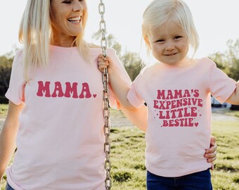 Expensive Bestie, Mother Daughter Mommy And Me Shirts, Mother And Daughter Matching Shirts, Mothers Day Gifts For Girl Mama. Girl Mom.