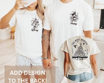 Most Magical Honeymoon Disney Couples Shirt, Personalized Mickey Minnie Anniversary Gift, Disney Wedding Shirt, Just Married Honeymoon