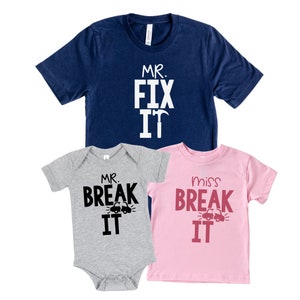 Break Fix Daddy and Me Shirts, Fathers Day Gift, Father Son Matching Shirts, Daddy Daughter Shirts, New Dad Gift, Father Daughter