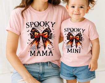 Mama and Mini Matching Halloween Shirts: Spooky Family Outfits