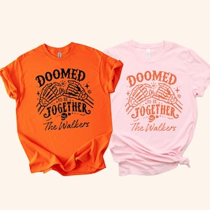 Doomed Together Couples Halloween Shirt: Matching Personalized T-Shirts