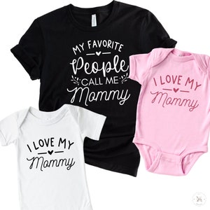 Personalized Mommy And Me Shirts, Matching Mother Daughter Mommy And Me Outfits, Mother And Son Matching Shirts, New Mom Gift, Mothers Day
