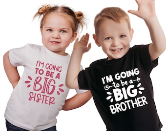 I'm Going To Be Big Brother shirt, Big Sister shirt, Sibling baby announcement Shirt, Pregnancy Announcement Toddler Shirt