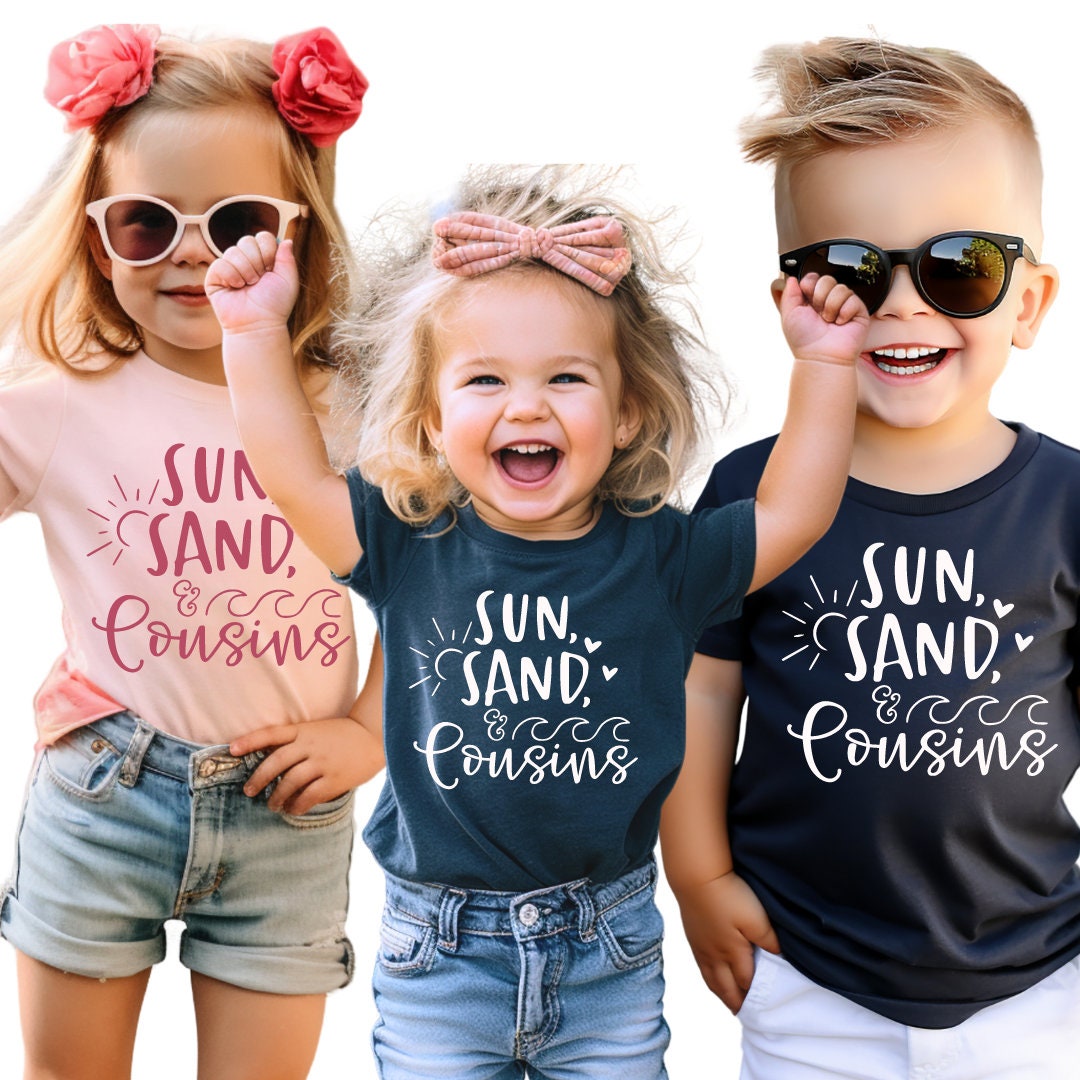 Sun Sand Cousins, Cousin Crew Shirts, Matching Cousin Shirts for