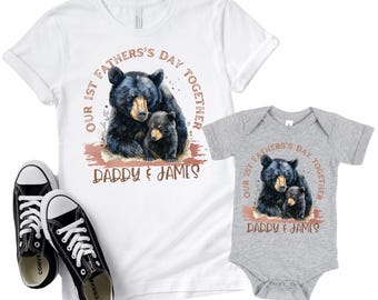 First Fathers Day Gift, Daddy And Me Matching shirts, New Dad Gift, Personalized 1st Fathers Day Shirt, Dad And Baby Matching Outfit.