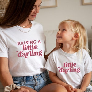 Darling Matching Mommy And Me Shirts, Mother Daughter Mommy And Me Outfits, Mother And Daughter Matching Shirts, Mothers Day Gifts Girl Mama