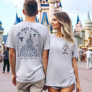 Most Magical Anniversary, Mr and Mrs Disneyland Shirt, Disney Couples Shirt, Disney Wedding Anniversary Shirt