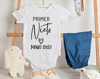 Abuelito Abuelita Baby Announcement to Grandparent, Spanish Pregnancy Announcement Onesie® For Grandparents, Baby Announcement Gift