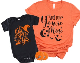 I Put a Spell On You Halloween Mommy And Me Shirts, Fall Mommy And Me Outfits, Mommy And Me Halloween Shirts, Matching Shirts For Halloween