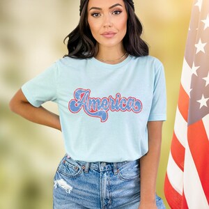 America Shirt, Fourth of July Shirts For Women, Patriotic 4th of July Shirt, USA Shirt, American Flag Shirt, Independence Day T-shirt