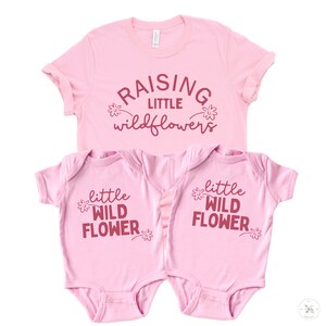 Raising Wildflowers Matching Family Shirts, Mother Daughter Mommy And Me Shirts, Mommy And Me Outfits, Matching Shirts, Mothers Day Gifts