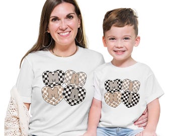 Mommy and Me Valentine Shirts Mama and Mini Matching Outfits Mother Son Matching Shirts Valentines Day Family Shirts