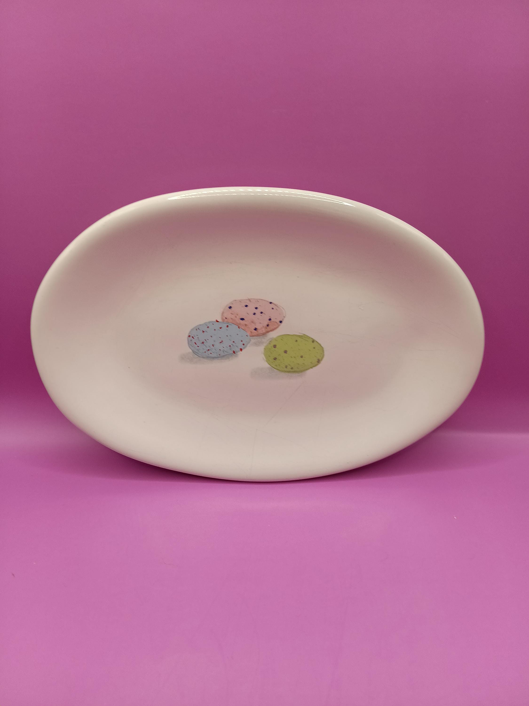 Rae Dunn Appetizer - Etsy Rae Dunn by Magenta “Farmyard” Set of 3 “Pig-Oink” Oval Appetizer Plates 8” main image 0