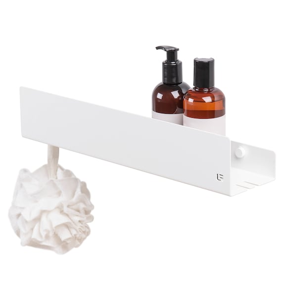 White Modern Shower Shelf , Bathroom Sfelf, Floating Shelf