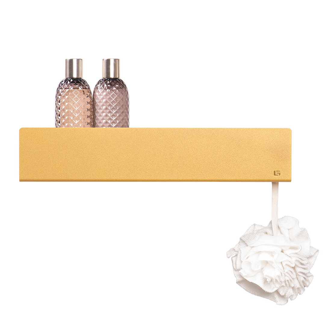 Gold Shower Shelf ISLA Bathroom Shelves 40/60 Cm Minimalist Etsy