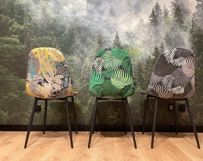 Upholstered velvet chair, unique design, table chair, dining chair, living room chair-dining chairs, GOLD LABEL