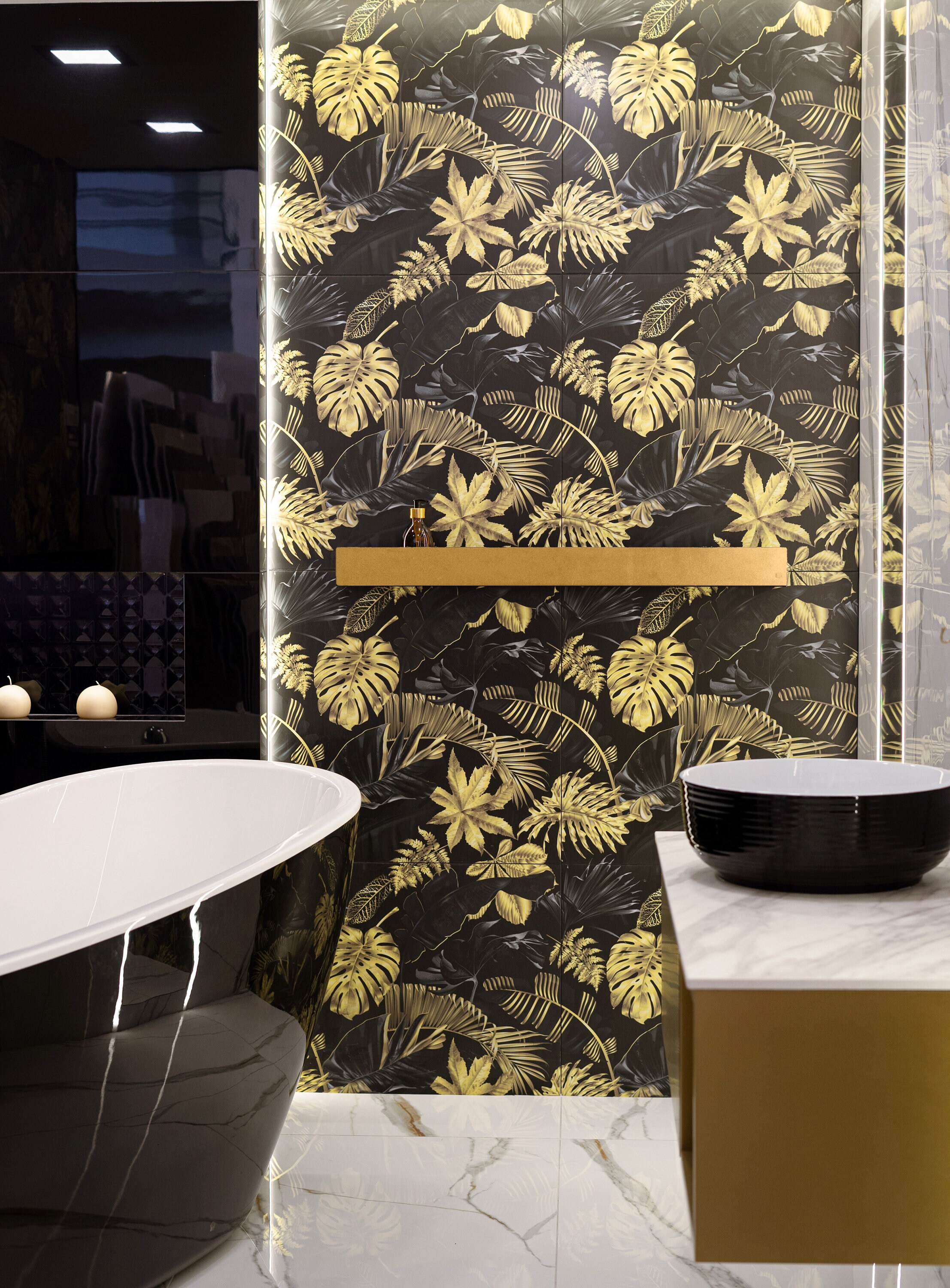 Gold Shower Shelf ISLA Bathroom Shelves 40/60 Cm Minimalist Etsy