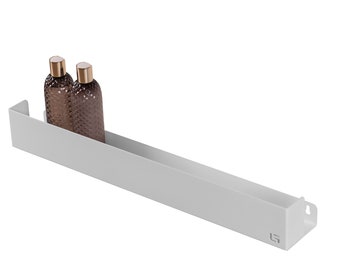 Gray modern shower shelf Pescara 2, bathroom shelves, mensola doccia, Duschregal, Minimalist Bathroom Accessories, Metal shelf