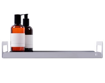 Gray modern bathroom metal tray AVA, Badezimmer-Tablett, vassoio da bagno, bathroom accessories, accessori da bagno, bandeja de baño,
