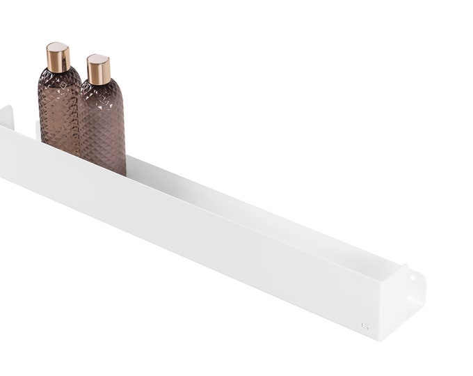 White modern shower shelf Pescara 40cm|60cm