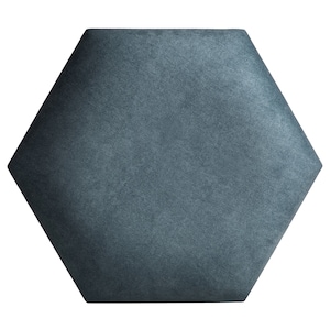 Upholstered Wall Panel Hexagon Honeycomb 40x36 cm (16x14 inches) Various Colors Wall decor, GOLD LABEL