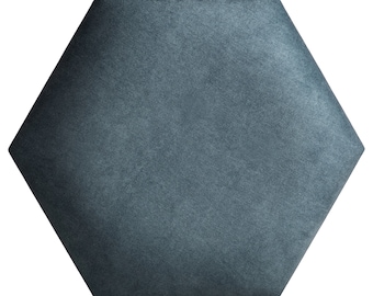 Upholstered Wall Panel Hexagon Honeycomb 40x36 cm (16x14 inches) Various Colors Wall decor, GOLD LABEL