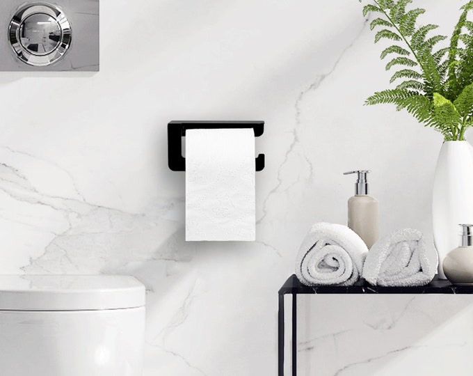 Toilet roll holder PIXEL, bathroom accessories, toilet paper holder, bathroom, GOLD LABEL