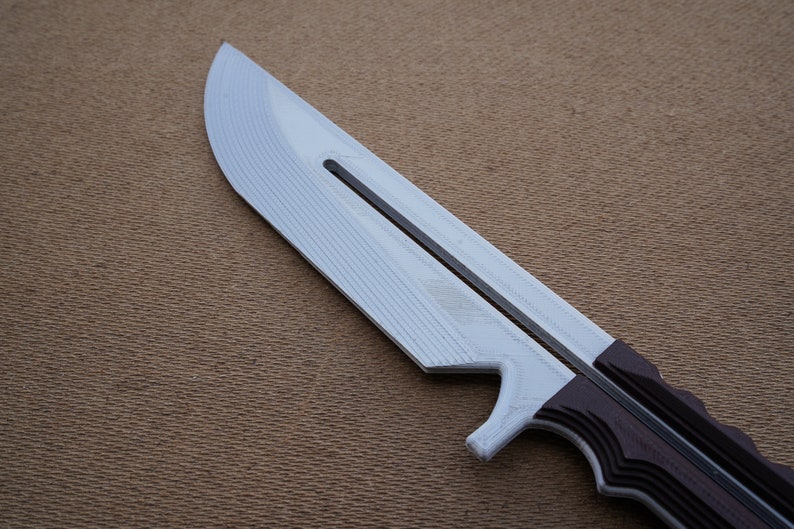 Cyberpunk Fighting Knife Prop 3d Printed Finished Etsy