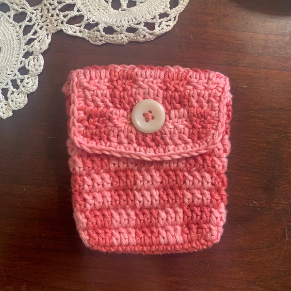 Checkered Crochet Wallet