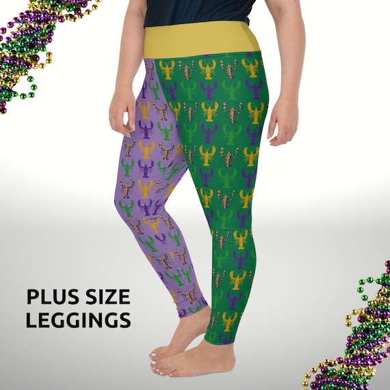 Mardi Gras Crawfish Pattern Leggings Women's Plus Size Leggings Mardi Gras  Leggings Mardi Gras Outfit -  Canada