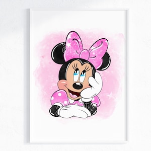 Minnie Original Wand Druck / Mädchen Schlafzimmer Wand Druck Minnie / Minnie Wohnkultur / Minnie Wand Kunst / Minnie Digitaler Download / Minnie Druck