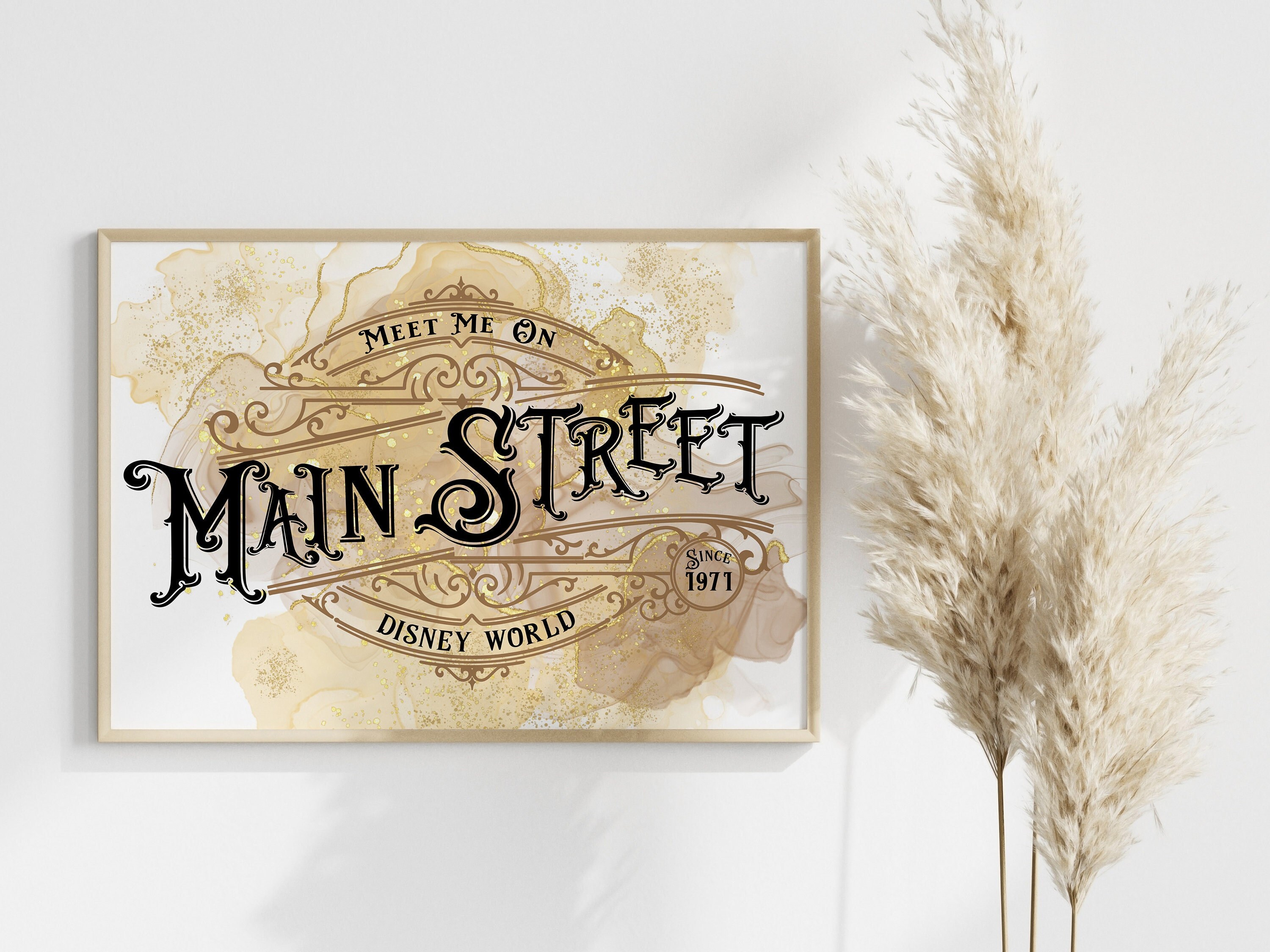 Main Street Meet Me On Main Street Wall Print Magic Kingdom Main St