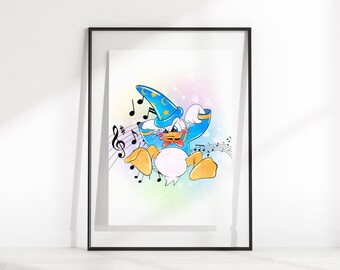 Disney ミッキーのフィルハーマジック ドナルド 絵画 il_340x270.5696972669_drhc.jpg