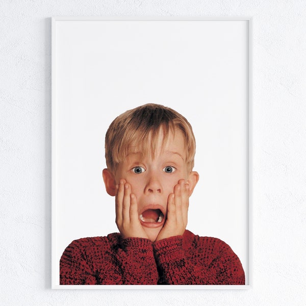 Home Alone Kevin McCallister Christmas Wall Print / Kevin McCallister Scream / Home Alone Lost In New York / Harry & Marv Home Alone Print