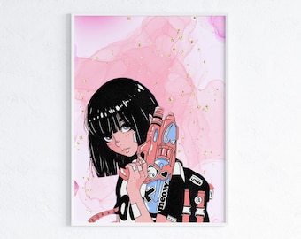 Emo Girl Art Prints - Etsy